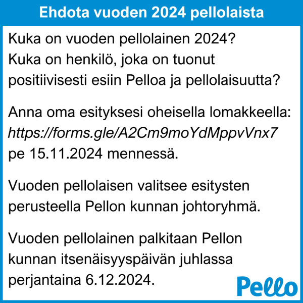 Ehdota vuoden pellolaista.